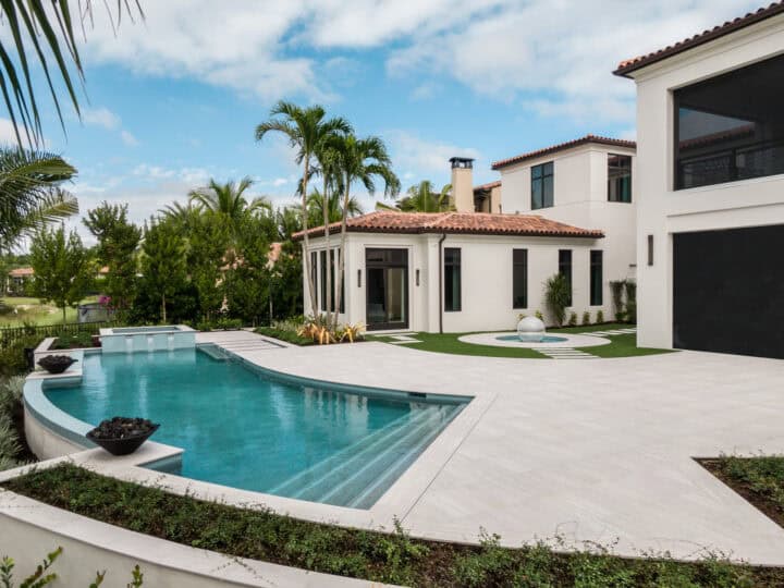 residential pool deck by accurate pavers