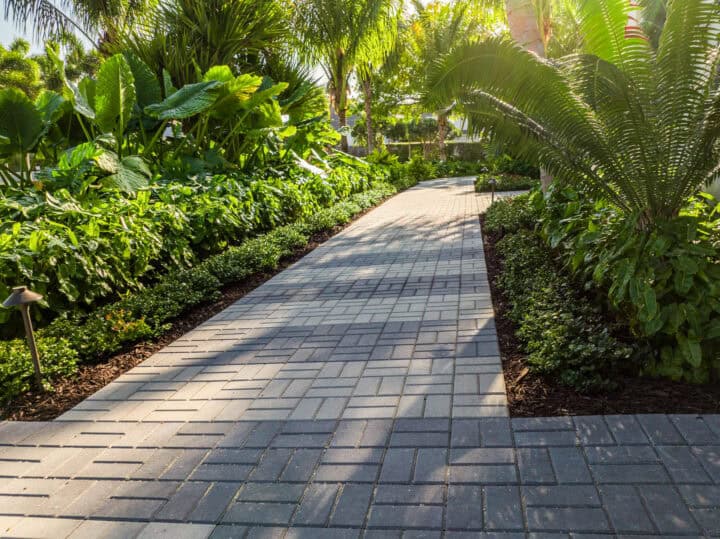 paved walkway by accurate pavers